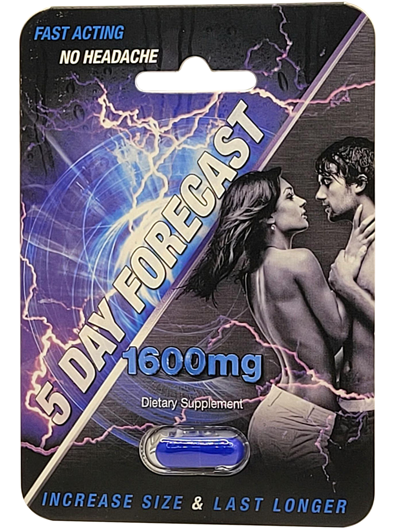 5 DAY FORECAST 1600MG PILL BOX