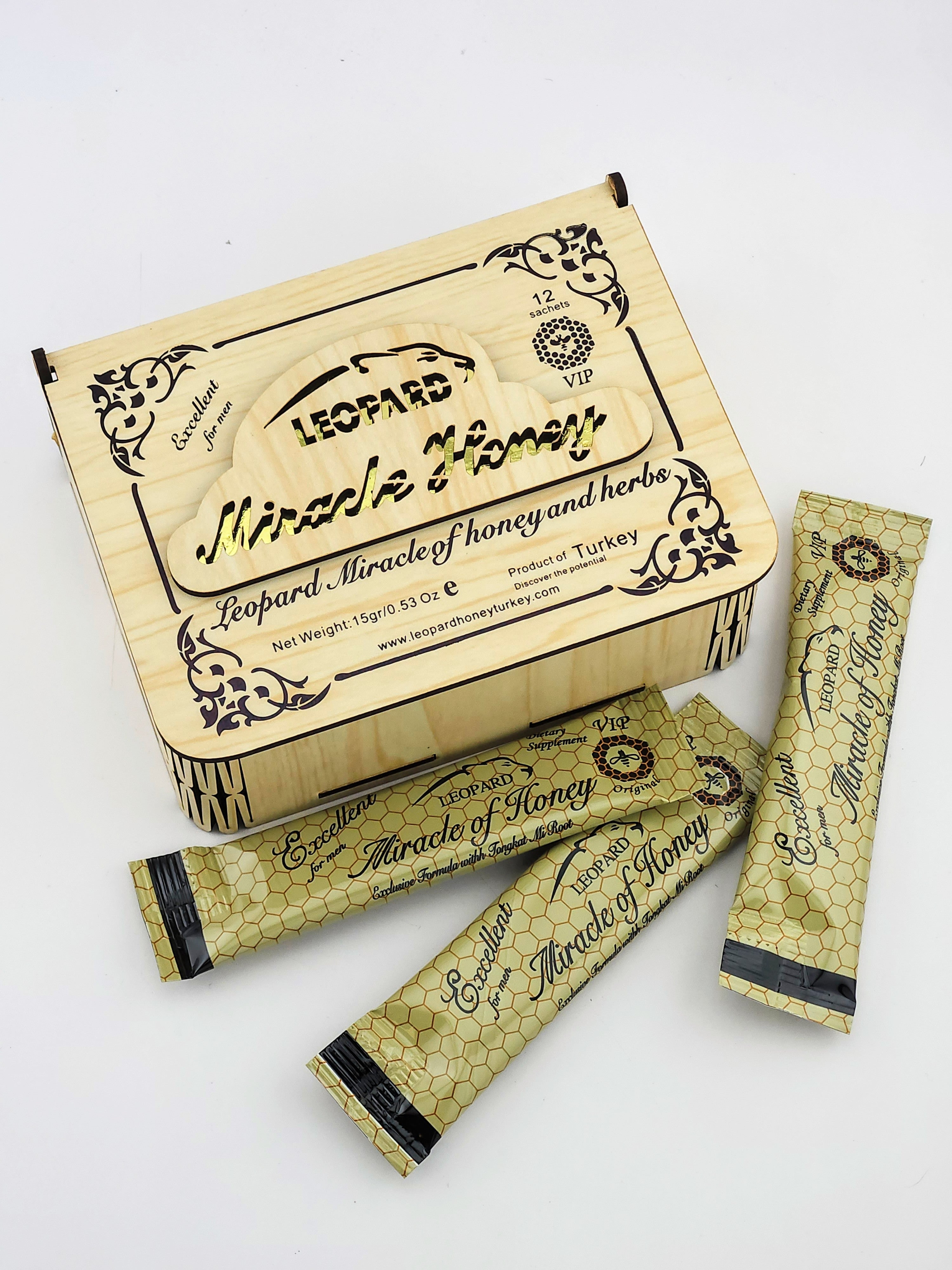 Leopard Miracle of Honey Wooden Box