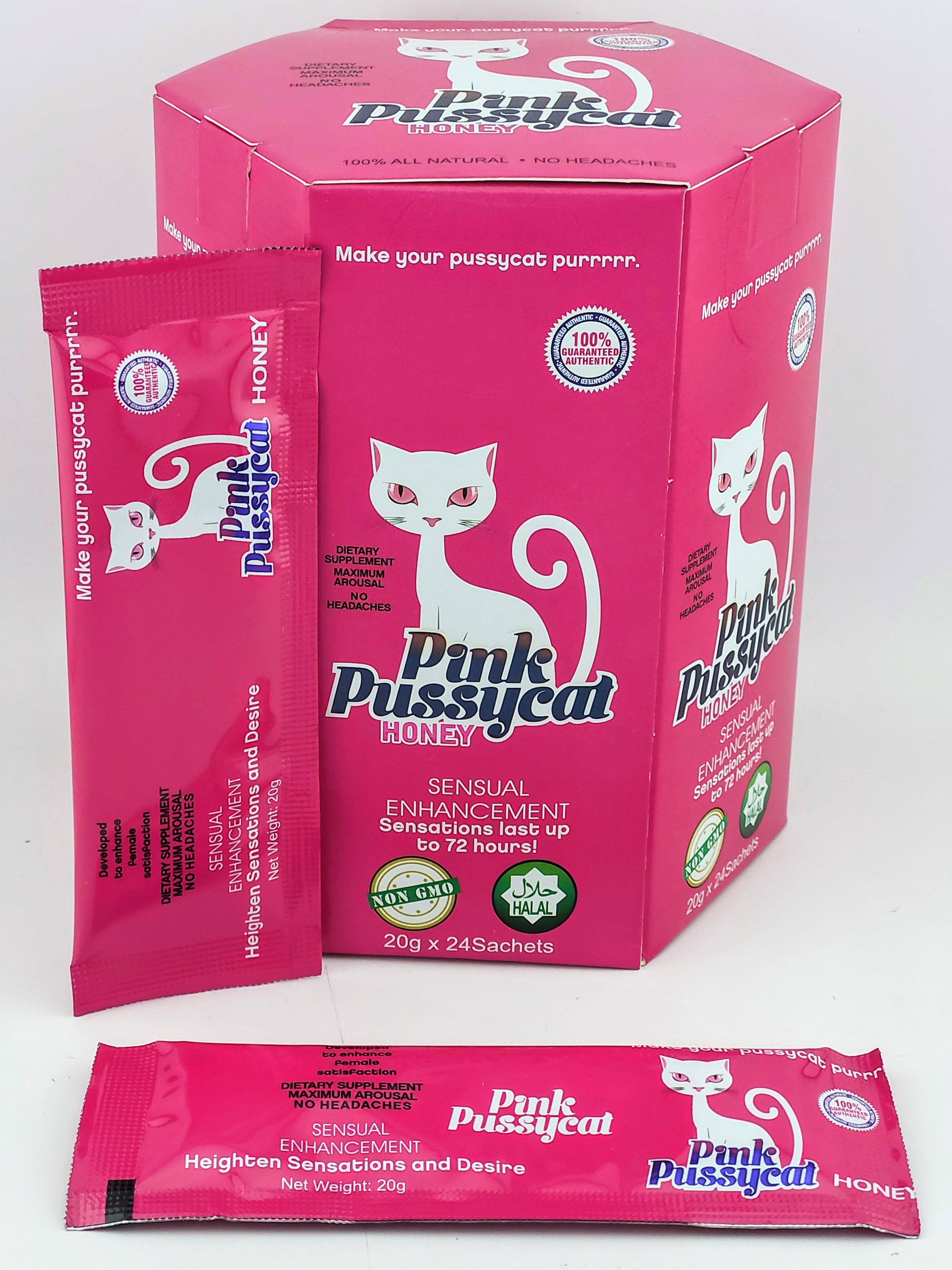 Pink Pussycat Honey Hexagon Box