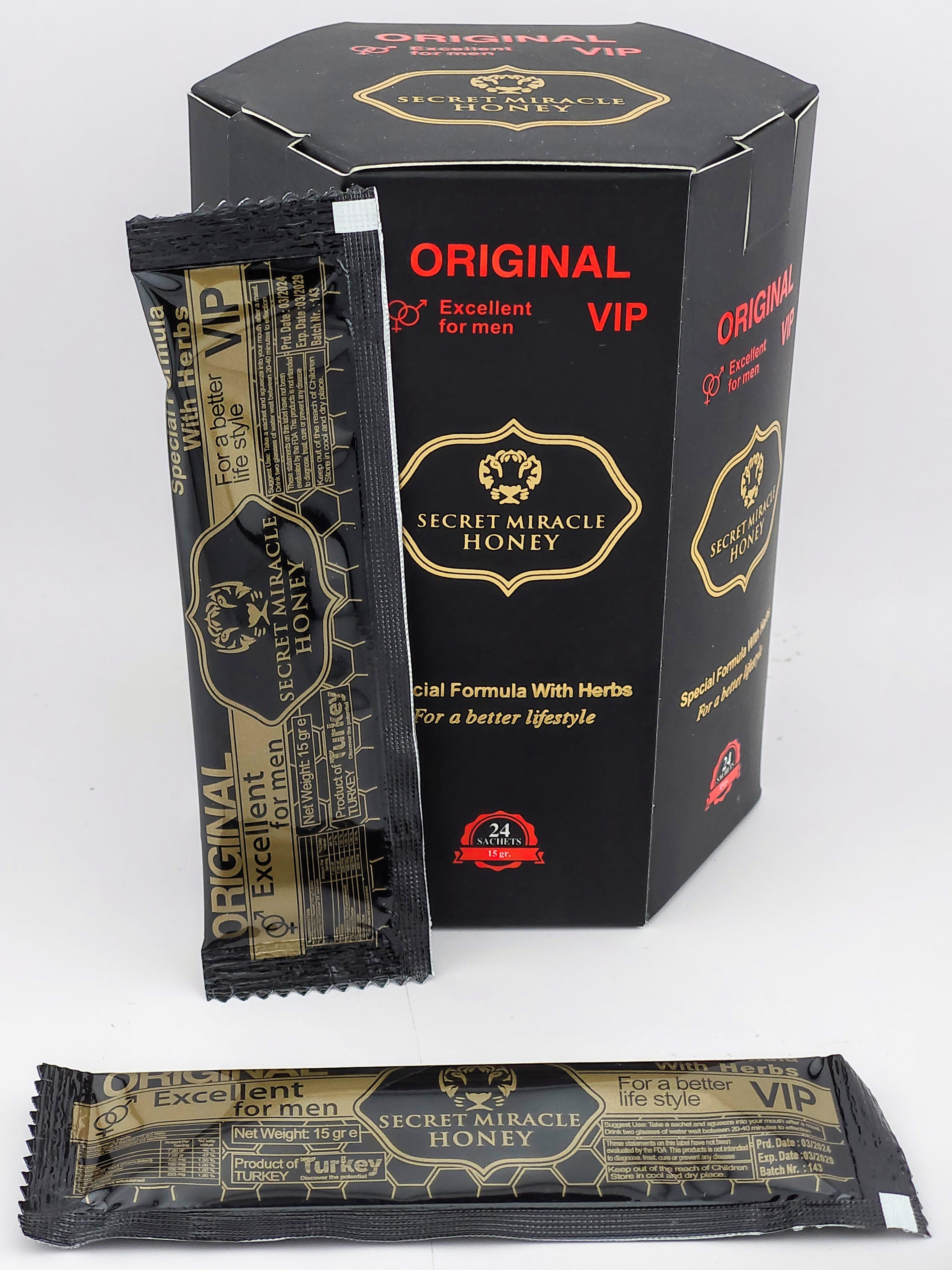 Secret Miracle Honey Hexagon Box